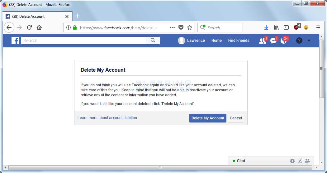 how to deactivate facebook