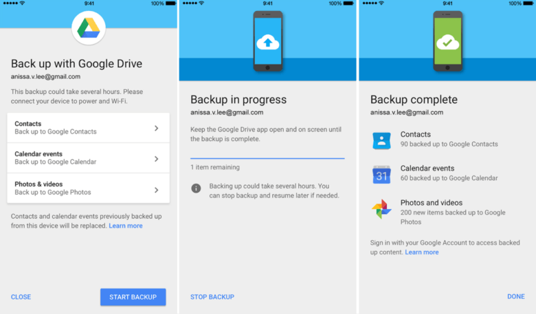 Google Drive Backup