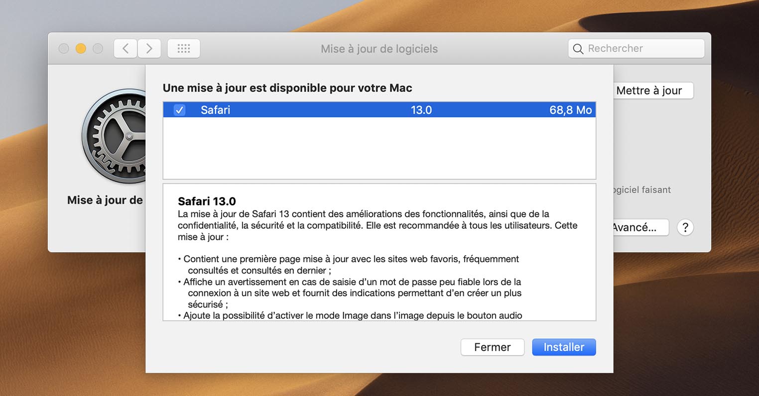 Comment mettre à jour Mac