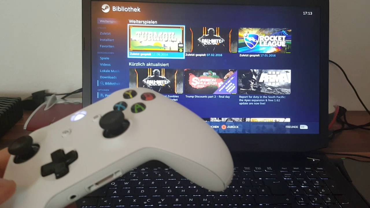 So verbinden Sie den Xbox One-Controller mit dem PC