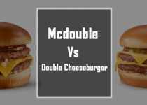 Difference between mcdouble and double cheeseburger