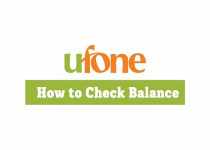 How to check Ufone balance