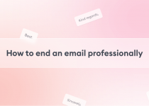 how to end a professional email