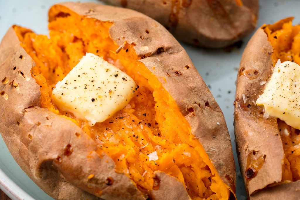 How to bake sweet potatoes