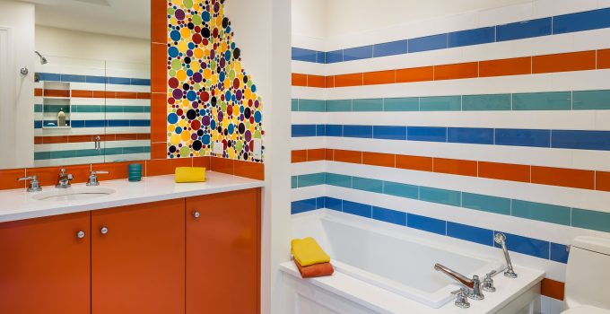 colourful bathrooms