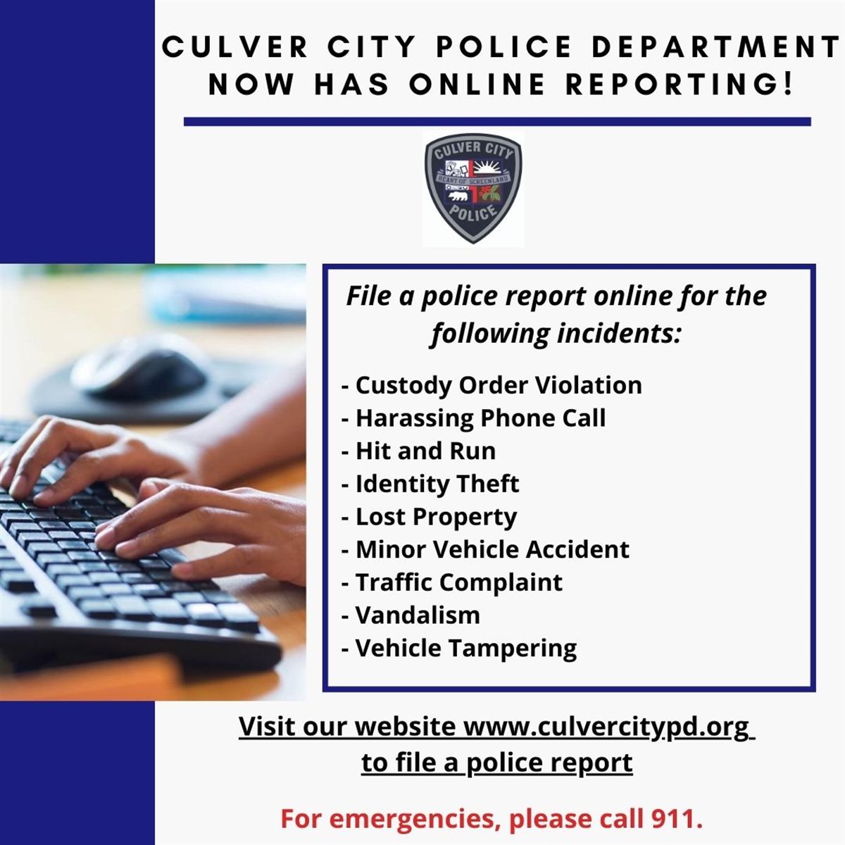 How to file a police report?