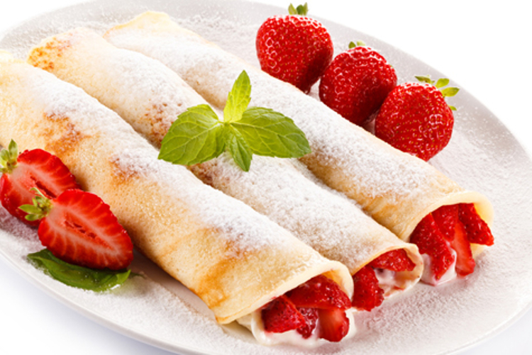 strawberry crepe