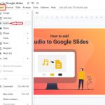 How to add audio to google slides