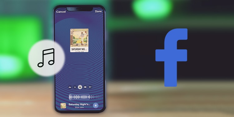 how to add music to facebook story