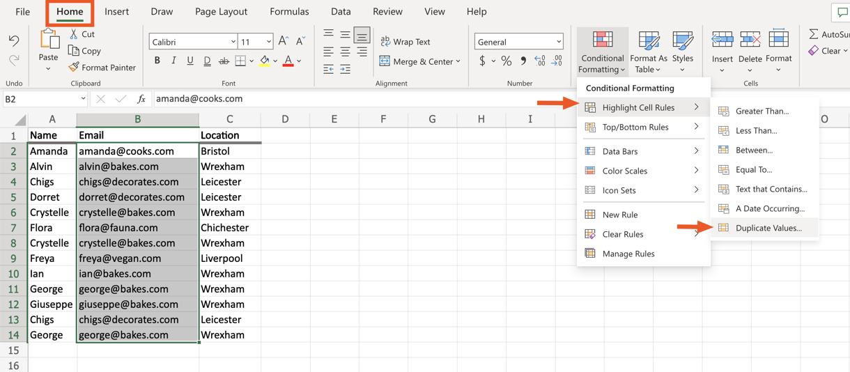 Excel Find Duplicate Values In One Column