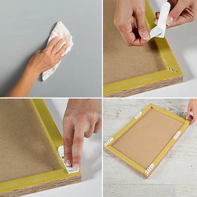 command strips for hanging pictures on the wall